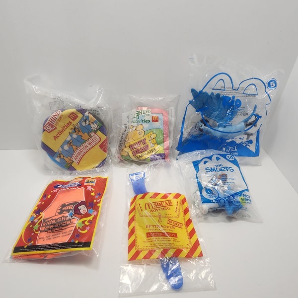 Mcdonalds Happy Meal Toys - Burger King Kids Club - Kids Meals - Nickelodeon Toys - Spytracker - Vintage Toys