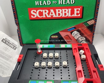 Scrabble Head To Head Vintage Board Game 1997 - Scrabble - Board Game - Vintage Game - Vintage Board Game - Scrabble Board Game