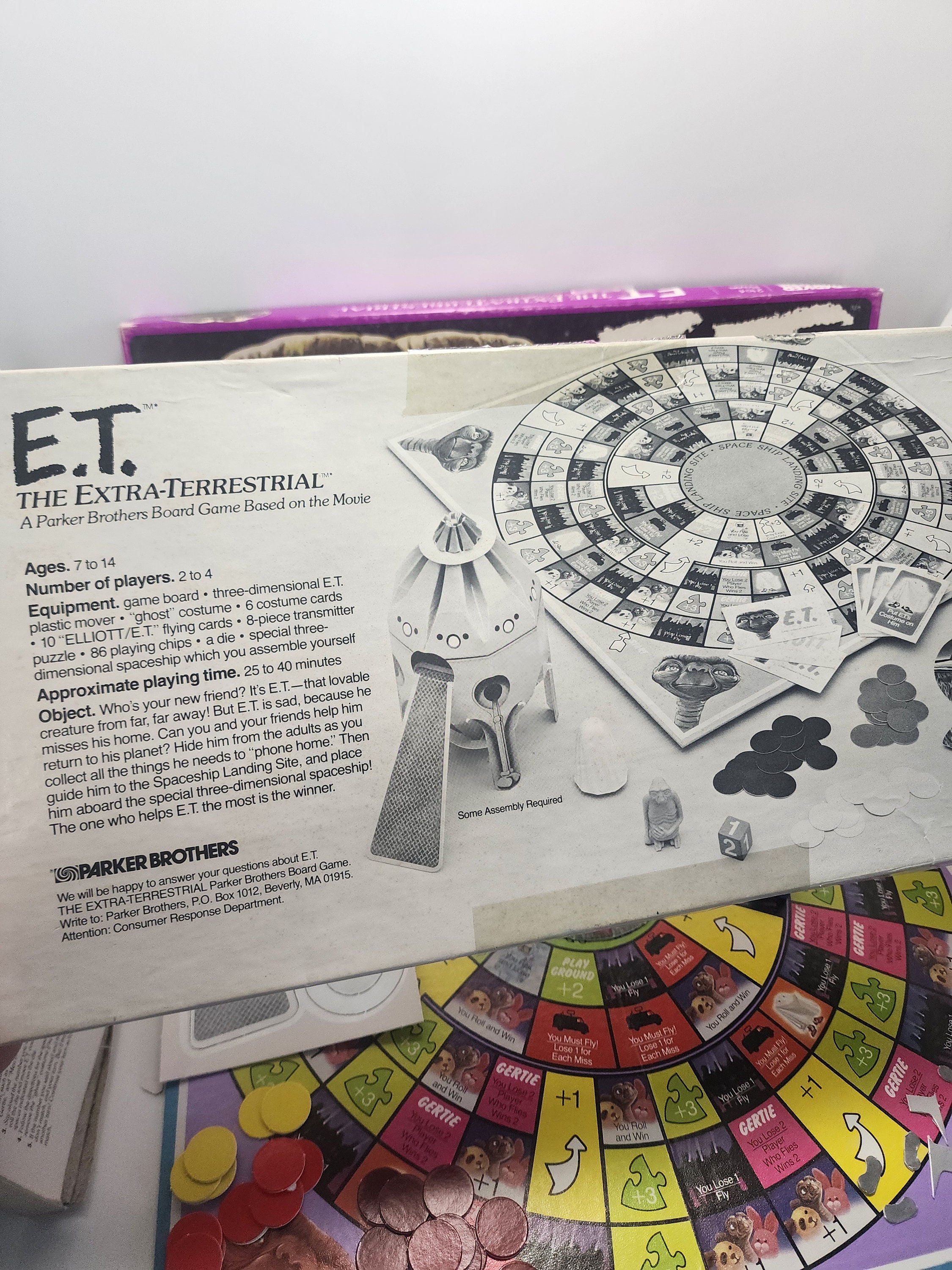 Ancien Jeu De Société E.T. L'extra-terrestre Par Miro Meccano - Édition 1982 - Complet Mais Avec Petit Défaut
