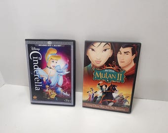 Disney Movies Dvds Cinderella Mulan Mulan Vintage