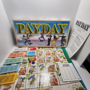 Vintage Payday Parker Brothers 100% Complete Board Game Pay Vintage Payday Parker Brothers 100% Complete Board Game Pay