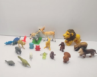 Pretend Play Animals Action Figures LOT - Animals - Animal Toys - Pretend Play - Playset - Toy Animals - Safari - Lions - Lion Toys
