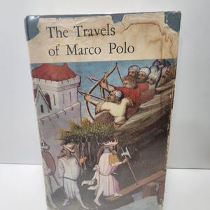 1958 The Travels Of Marco Polo Vintage Book - 1950s - 1950s Books - Marco Polo - Travels Of Marco Polo - Antiques - Antique Books