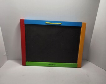 Melissa & Doug Magnetic Chalk/Dry Erase Board PRELOVED - Magnetic Board - Dry Erase - Chalk Board - Melissa and Doug - Mellissa Toys