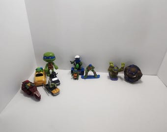 Lotes de juguetes antiguos de las Tortugas Ninja mutantes adolescentes - Autos de juguete - TMNT - Juguetes de las Tortugas Ninja mutantes adolescentes - Nickelodeon - Tortugas Ninja mutantes adolescentes