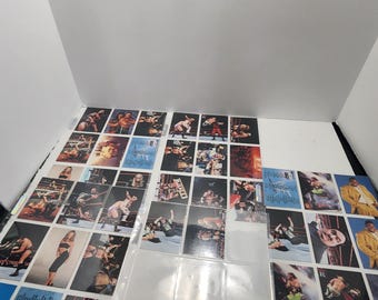 5 Pages Of 1999 WWF Smackdown Trading Cards With Pages - Wwf - Smackdown - Wwe - Tcg - Wrestlers - Wwf Gift - Vintage Wwf - Undertaker