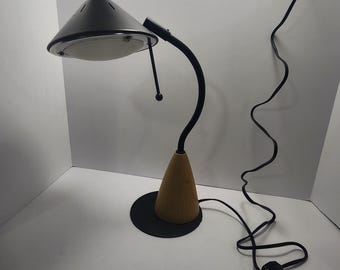 Vintage Post Modern Desk Lamp Ron Rezek Green Table Lamp 1980s Art