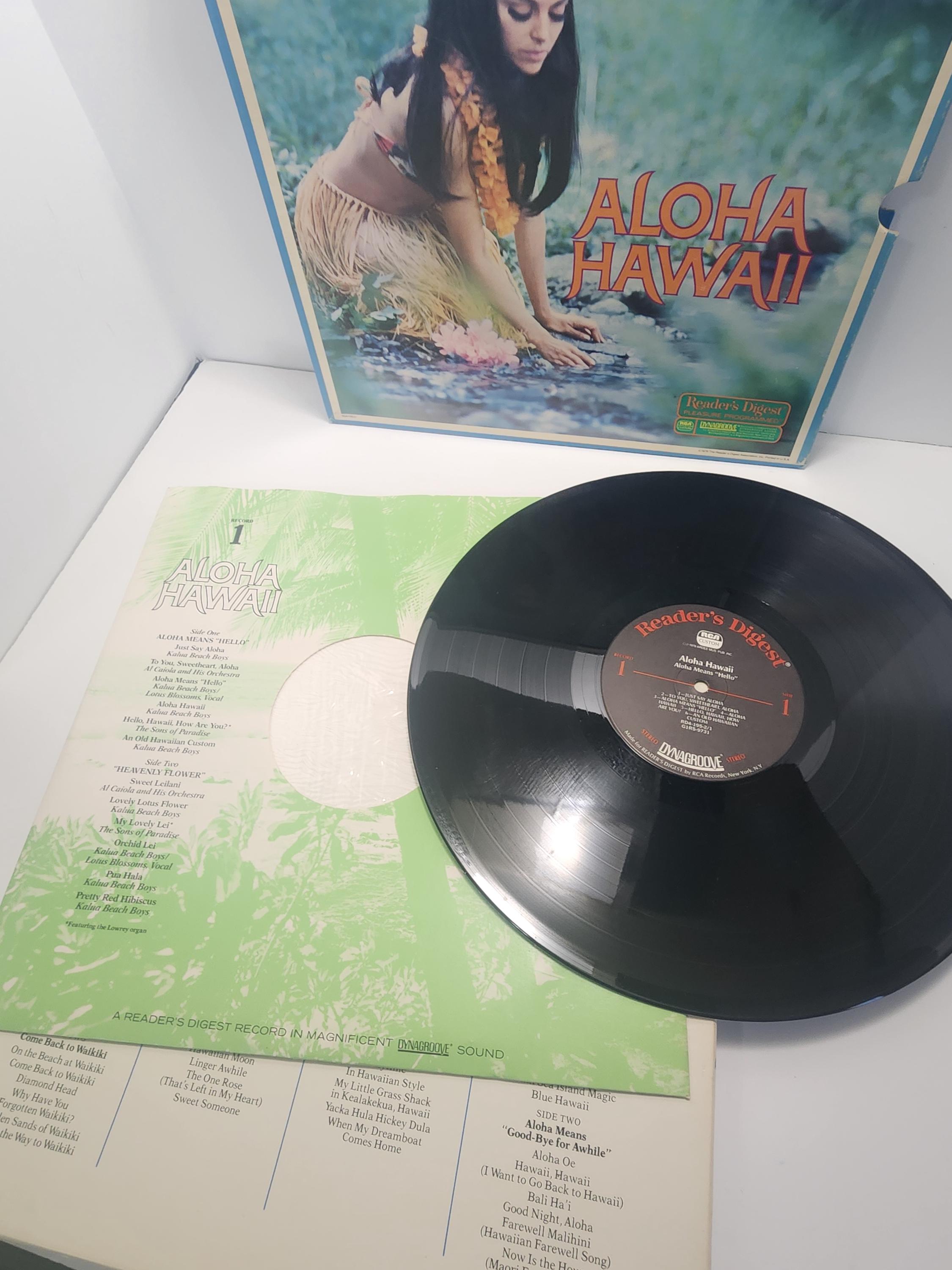 Alpha Hawaii Orginal 1978 Readers Digest 5 Record Set - Hawaii
