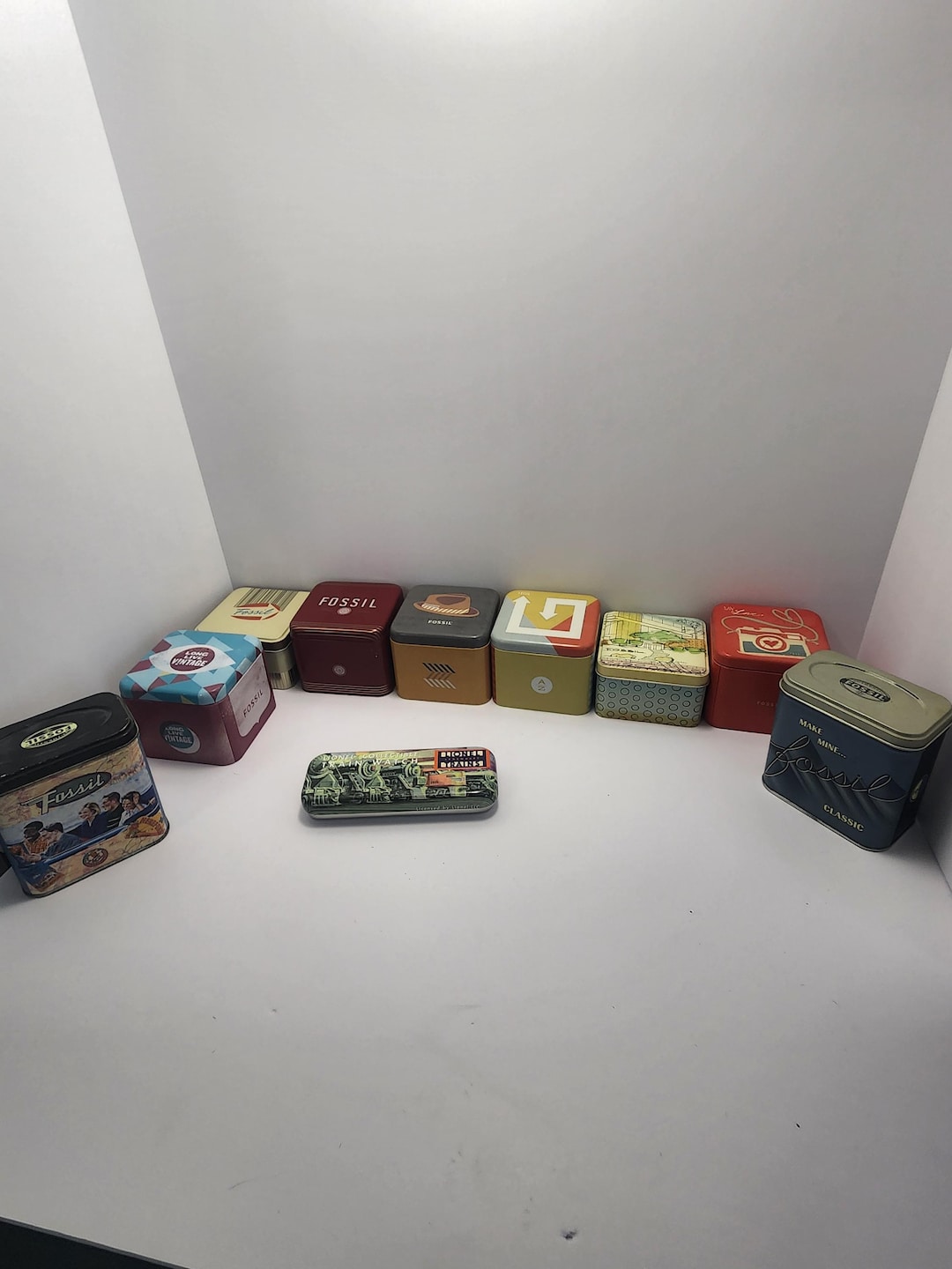 Vintage Fossil Watch Tins Fossil Fossil Watch Watch Tins