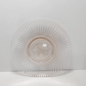 Rosa Depression Glas Servierplatte - Serviertablett - Servierplatte - Teller - Vintage Platte - Depression Glas - Rosa Glas - Servieren
