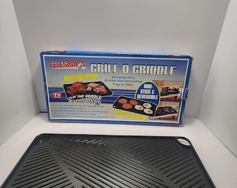 Parrilla y plancha de anuncios de televisión vintage de principios de la década de 2000 sin usar - Accesorios de cocina - Parrillas - Planchas - Anuncios de televisión