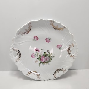 Floral Design Vintage Porcelain Plate - Plates - Antiques - Antiques Plates - Vintage Plates - Flower Decor - Floral Plates - Floral Decor