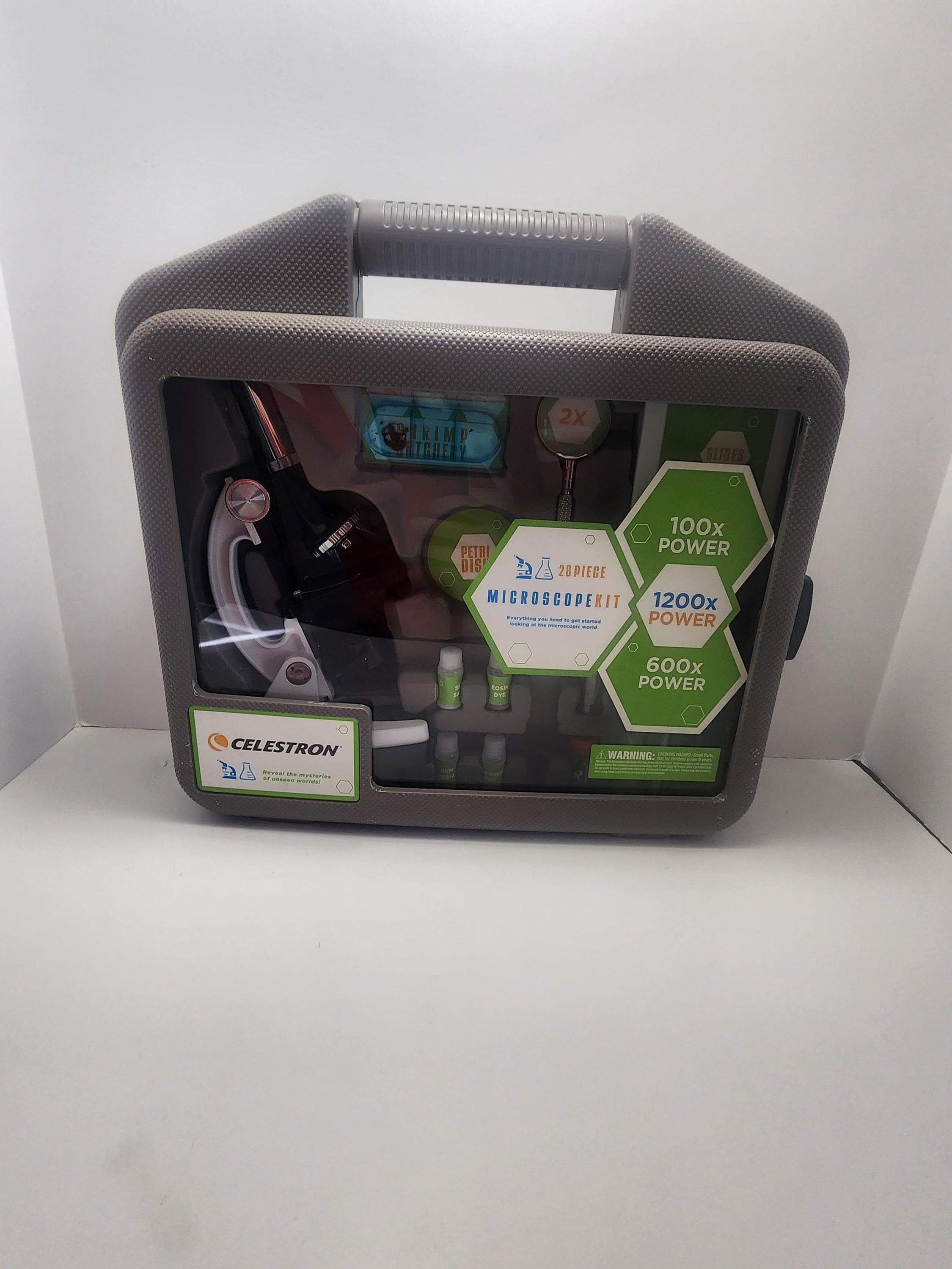 Celestron 28 Piece Microscope Kit With Case Science School