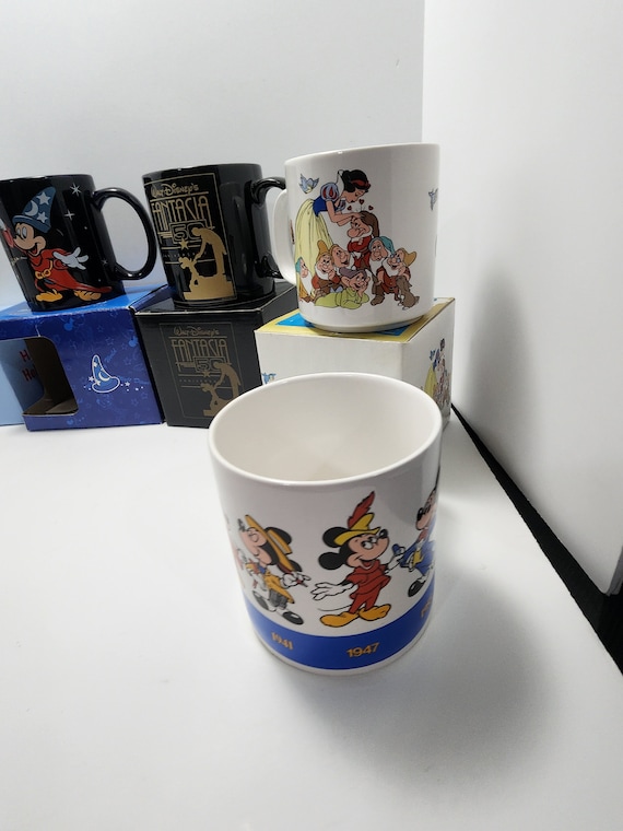 Disney Vintage 1980s 1990s Mugs With Box Great Details - Disney