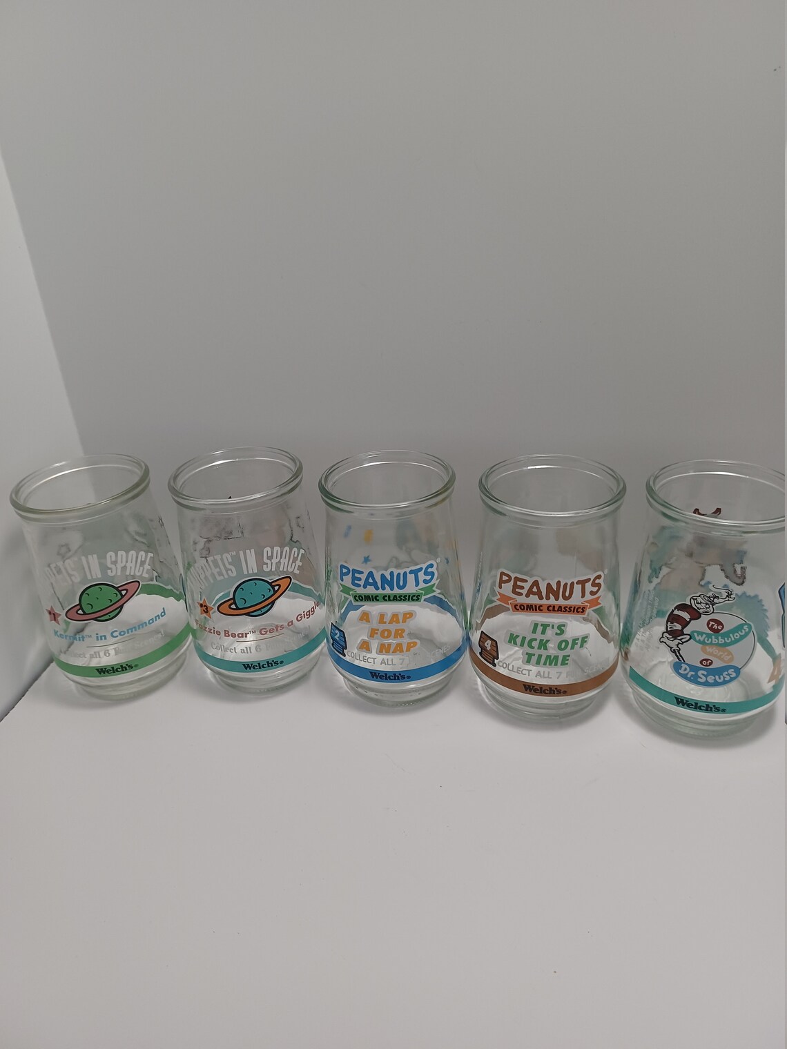 Vintage Welch's Jelly Jars Muppets Peanuts Dr. Seuss Etsy