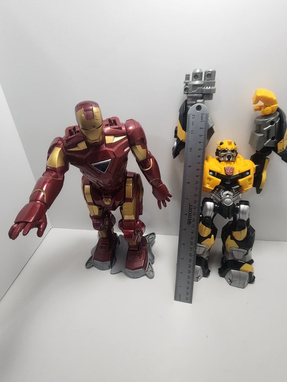 Robot Walking Talking Superhero Toys Transformers Marvel Iron Man Robots Talking Toys Action Figures Bumblebee Etsy
