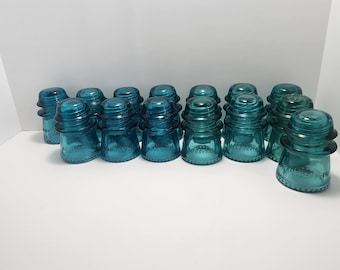 Hemingray 16 Glass Insulators - Insulators  - Glass Insulators  - Vintage Glass - Electrical Insulators