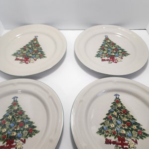 Pratos de Natal Pratos de Natal de porcelana Seagull - Pratos de pão e manteiga - Pratos - Natal - Árvore de Natal - Pratos de Natal