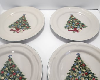 Christmas Plates Seagull China Christmas Plates - Bread and Butter Plates - Plates - Christmas - Christmas Tree - Christmas Plates