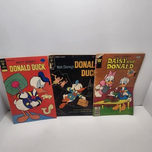 Walt Disney Gold Key 1960 1970 Comics - Donald Duck - Donal Duck Comics - Daisy Duck - Walt Disney Comics - Gold Key Comics