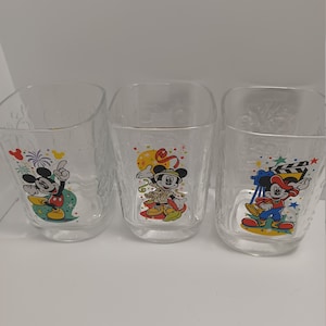 Walt Disney Glasses - Disney Collector Glasses - Burger King Classes -  1990s Disney - Jungle Book - Aladdin - Pinocchio - Snow White - Etsy