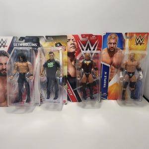 WWE-actiefiguren - worstelen actiefiguren - The Rock - Dwayne Johnson - Seth Rollins - HHH - actiefiguren