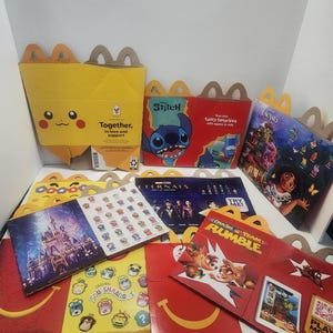 Happy Meal Toys Boxes Lot From McDonald&#39;s - McDonald&#39;s - Happy Meal Toys - Fast Food Toys - Happy Meal Boxes