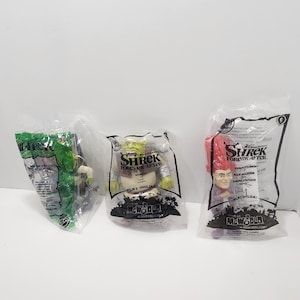 Shrek 2000s Vintage Toys - Shrek - Shrek Toys - Ogre - Happy Meal Toys - Fast Food Toys - Happy Meal Toys