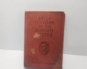 Antique 1970 A Brief History Of The United States - United States - History - History Books - Books - Antiques - 1900s - Antique Books