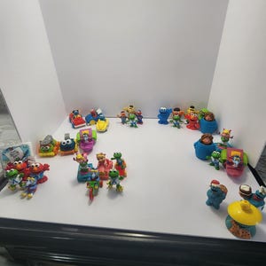 Vintage 1980s Sesame Street Toys - The Muppets Toys - Kermit - Big Bird - Miss Piggy  - Sesame Street Toys - The Muppets - Applause
