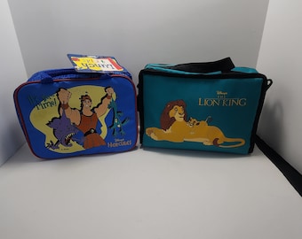 1997 Disney Vintage Matpåsar - Matväska - Matpåsar - Matlåda - Matlåda - Disney - Disney Matlåda - Lejonkungen - Herkules