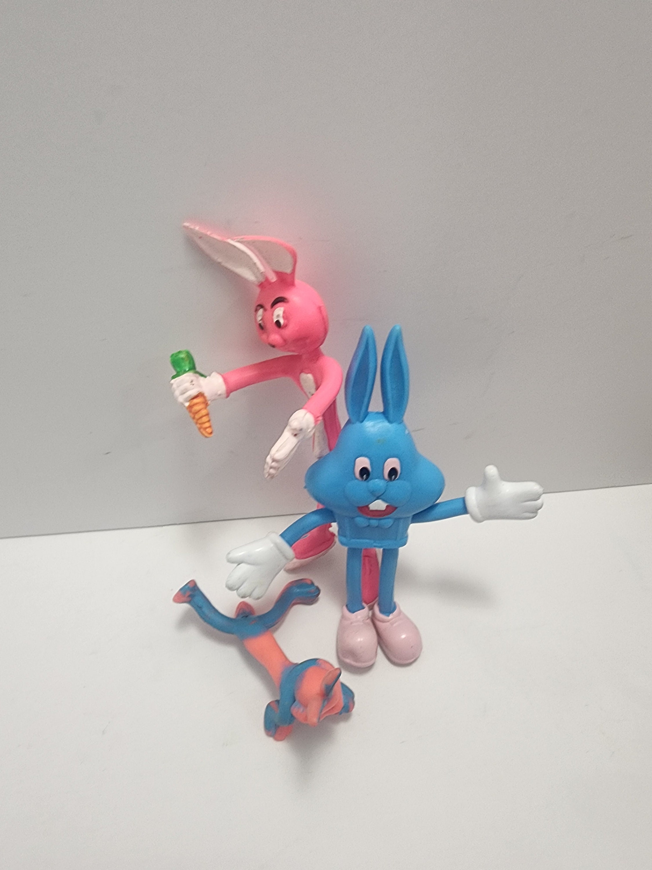 BENDABLEフィギュア　ハワイアンビンテージフィギュア Bendable 1970 1980 Action Figures - Rocky and Bullwinkle