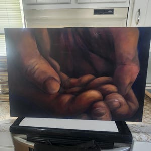 African American Hands Vintage Oil Painting 1970s 1980s - Paintings - Hands - Oil Painting - Hands - Hands Painting - Famous Paintings