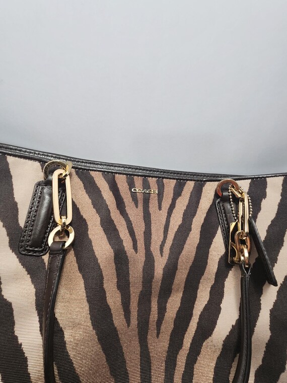 Coach Zebra Print Hobo Bag - Madison East - Madison West - Coach