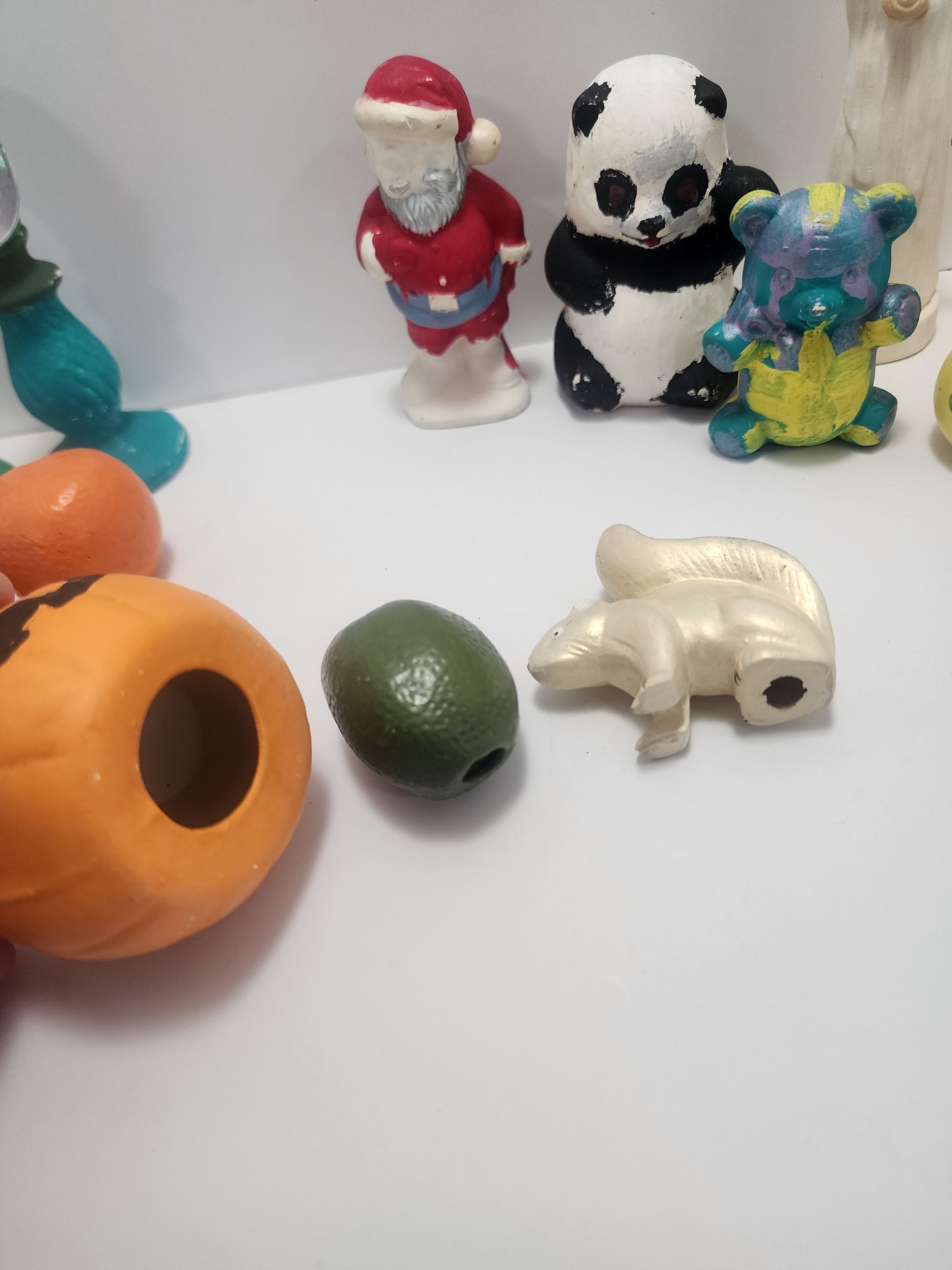 手作りの手描きの陶器の置物 - 手作り - 手作り - 手描き - 置物
