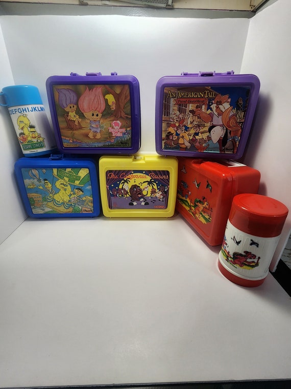 VINTAGE LUNCHBOX THERMOS 1980s Aladdin plastic collec… - Gem