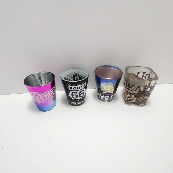 Novelty Shot Glasses - Shotglasses - Souvenir  - Souvenir Shotglasses