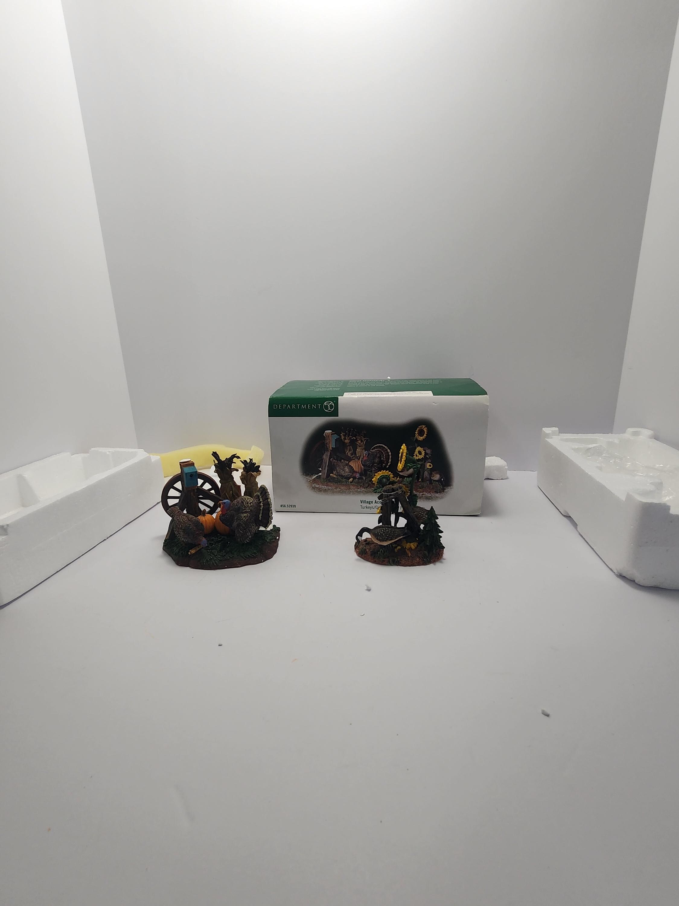 Department 56 の置物 七面鳥とカナダガン - 水鳥 - 鳥 - 鳥の飾り