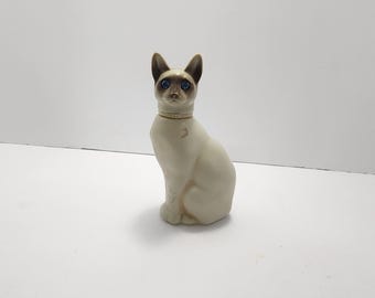 1970's Vintage Avon Siamese Cat Empty Perfume Bottle - Siamese - Siamese Cats - Cats - Perfume Bottle - Cat Figurines - Cat Gifts