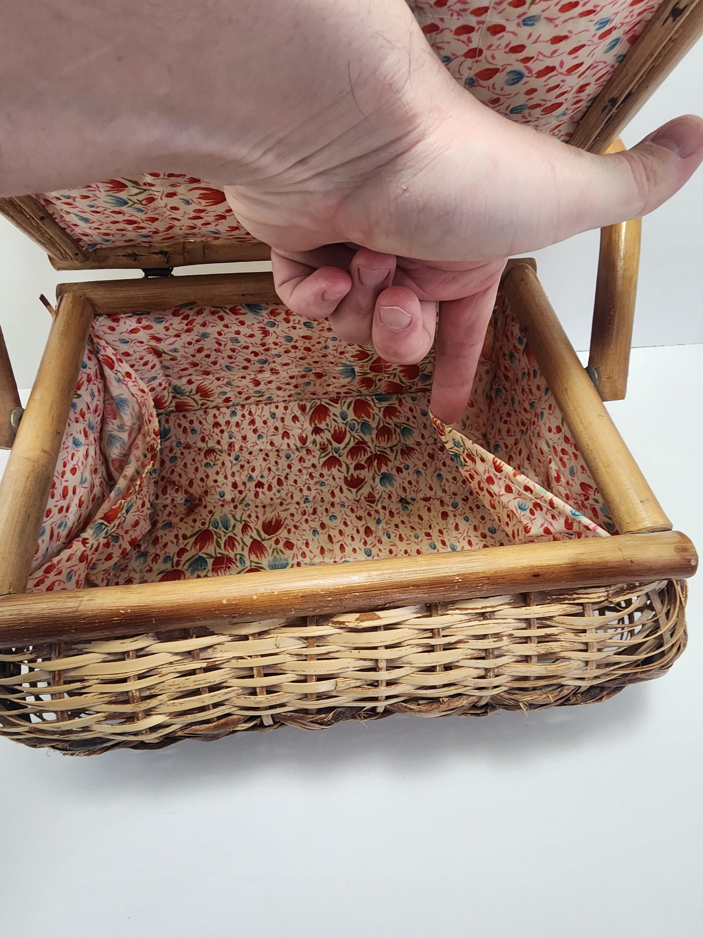 Wicker Vintage 1990s Picnic Basket - Picnic - Picnic Basket