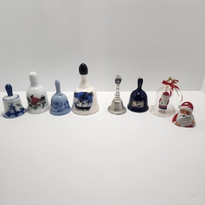 Sammelbare Vintage Glocken - Santa - Weihnachtsglocken - Kardinäle - Japan Souvenir - Souvenir - Virginia Beach - Minnesota - Souvenir Bells