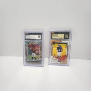 NFl Trading Cards Perfect Graded 10s - Malik Nabers - Jayden Daniels - Cgc - Nfl - Nfl Gifts - Nfl Trading Cards - New York Giants - Nfl Car