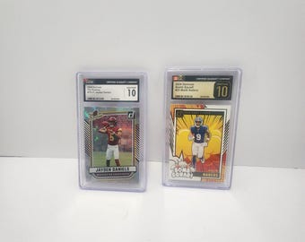 NFL Sammelkarten Perfect Graded 10s - Malik Nabers - Jayden Daniels - Cgc - NFL - NFL Geschenke - NFL Sammelkarten - New York Giants - NFL Auto