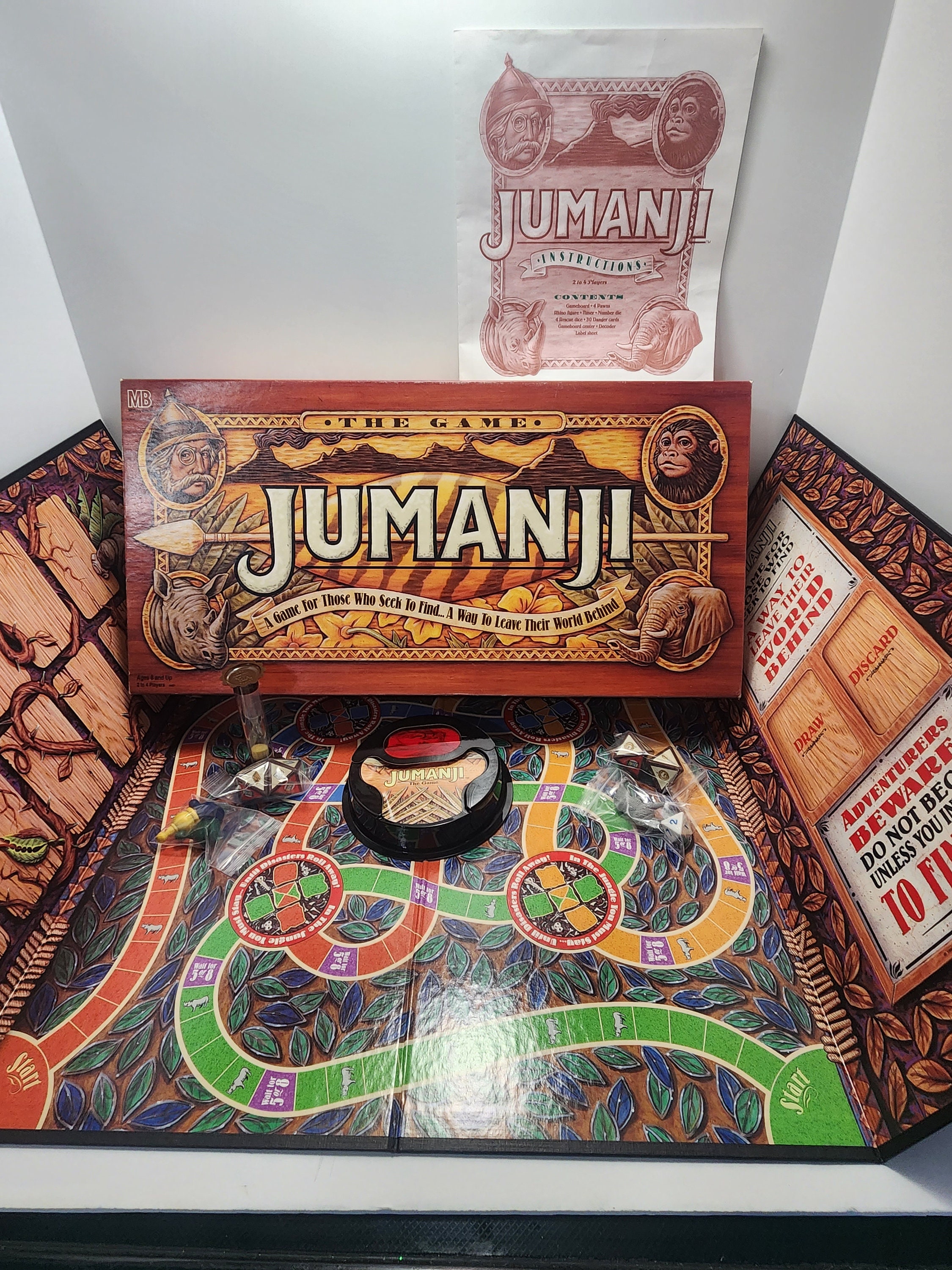 Jumanji Board Game Danger Cards