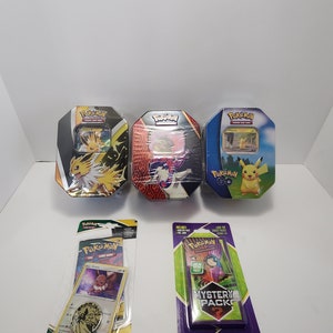 Pokemon Trading Card Packs and Tins Sealed - Cards - Tcg - TCG Cards - Pokemon  Cards - Pokemon Tins - Pikachu - Etsy