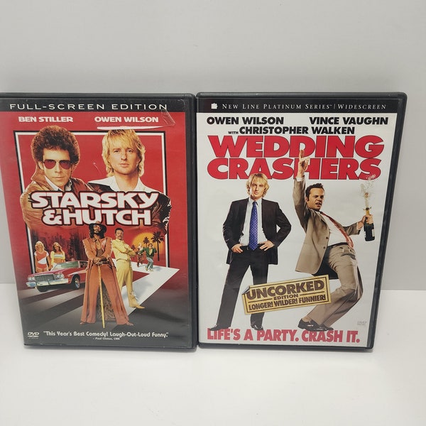Owen Wilson DVDs Lot Of 2 Wedding Crashers Starsky et Hutch - Owen Wilson - Dvds - Starsky et Hutch - Wedding Crashers - Films - Comédie