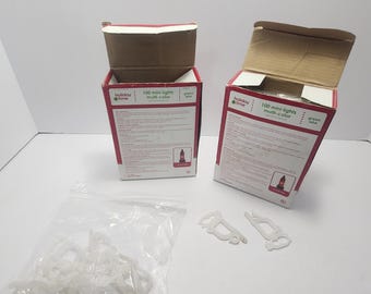 Boxes Of Plastic Christmas Light Clips LOT For Hanging - Christmas - Christmas Decorations - Christmas Lights - Light Clips - Christmas Ligh