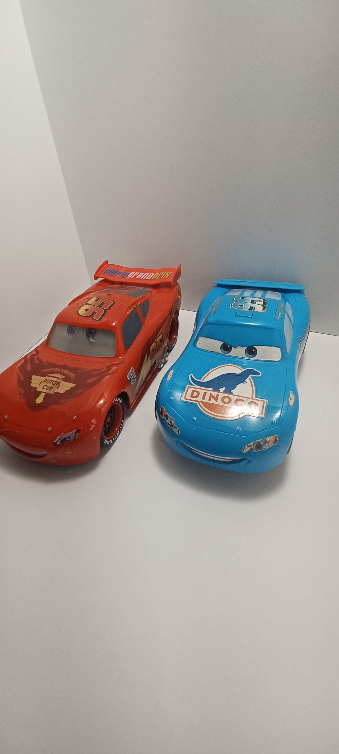 Disney Cars Dinoco & Lightning Mcqueen Big Toy Cars Disney - Etsy UK