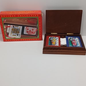 Playing Card Deck Sets Vintage Holiday and Car Deck Sets - Vintage Cars - Collectable Cars - Cars - Holidays - Card Decks - Card Games