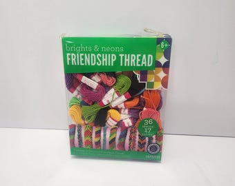 Pakiet Brights & Neon Thread Bundle - Nici - Przyjaciele - Przyjaźń - Neon - Jasne kolory - Neonowa nić - Rękodzieło - Bransoletki